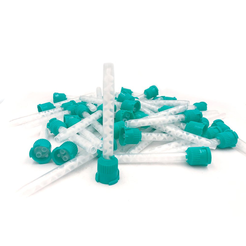 [Australia - AusPower] - HP Green (Teal) Mixing Tips 6.5 mm Impression 48/PK Genuine Mixpac VPS Heavy 