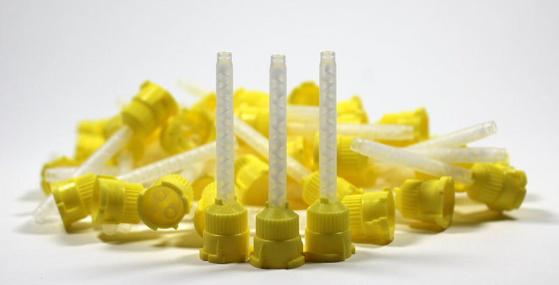 [Australia - AusPower] - HP YELLOW Mixing Tips 4.2 mm Impression 48/PK Genuine Mixpac All VPS 