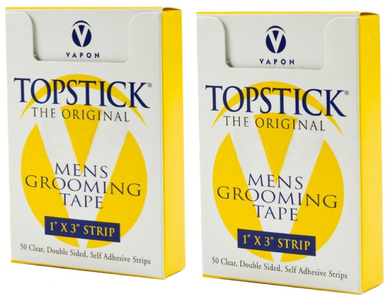 [Australia - AusPower] - Topstick 1" X 3" - 50 Strips in each box (2 boxes) Hypo-Allergenic All Purpose Clear Double Tape 