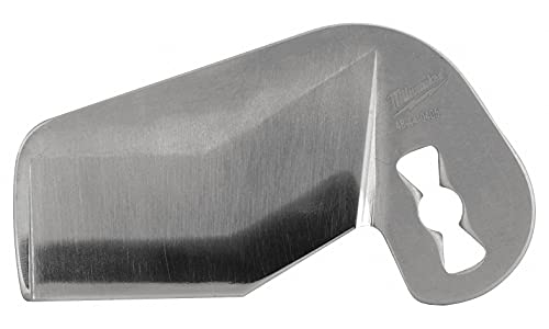 Milwaukee M12 plastic pipe shear blade for pipe cutters, replacement cutting blade close-up