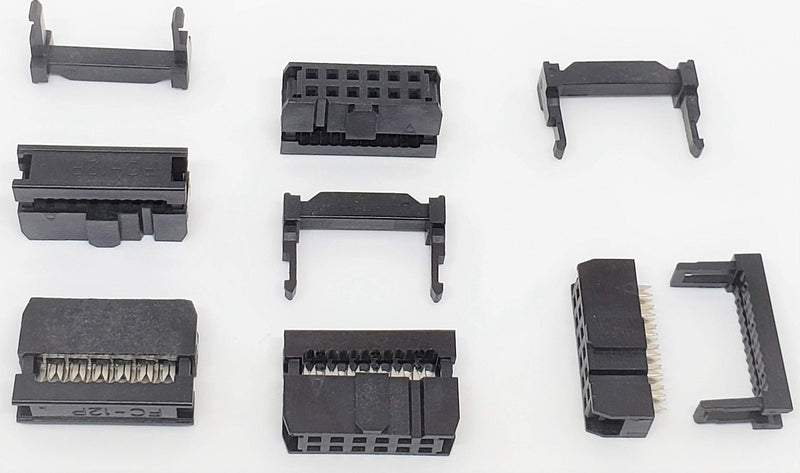 [Australia - AusPower] - Pc Accessories - Connectors Pro 25-Pack 2X6 12P FC 2.54mm 0.1" Pitch Dual Row IDC Sockets for Flat Ribbon Cable, 12 Pins Female Connectors 25-PK 