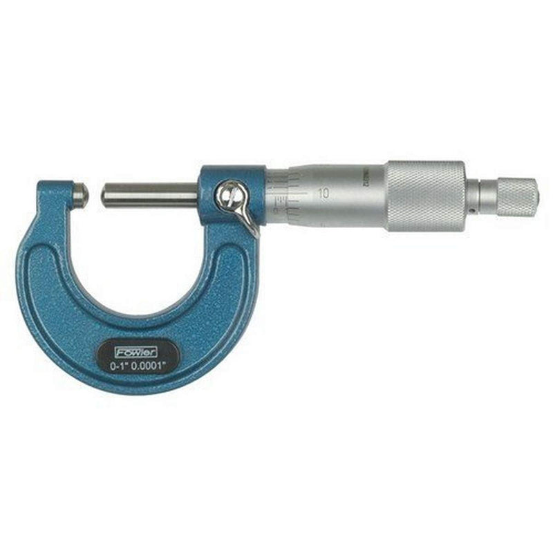 [Australia - AusPower] - Fowler 52-244-001-1, Ball Anvil Micrometer with 0-1" Measuring Range 