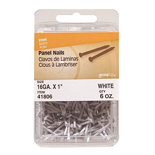 [Australia - AusPower] - Philstone 41806 6 Oz 1" White Colored Interior Panel Nails 