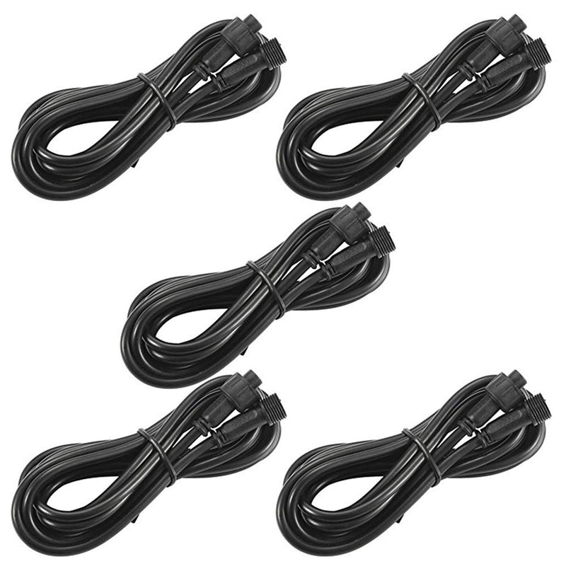 Pack of 5, FVTLED 3m 9.84ft 2Pin Extension Cable Wire with Male and Female Connectors at Both Ends Only for FVTLED Single Color LED Deck Light 9.84ft, 5pcs