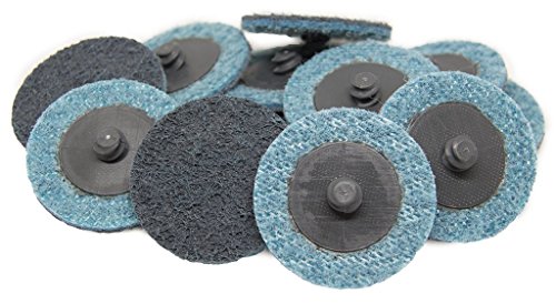 Benchmark Abrasives 2-inch fine quick change nylon sanding discs for metal rust removal, paint stripping, and polishing