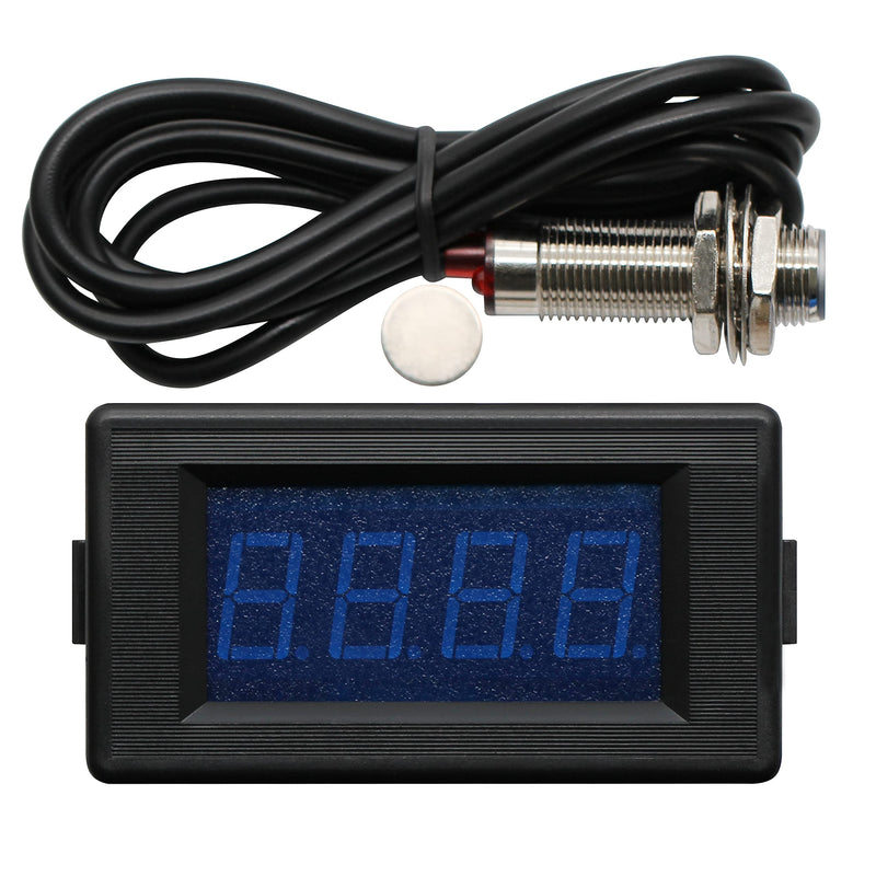 [Australia - AusPower] - DIGITEN DC 12V 24V 4 Digital Blue LED Counter Meter Up Down+Hall Proximity Switch Sensor 