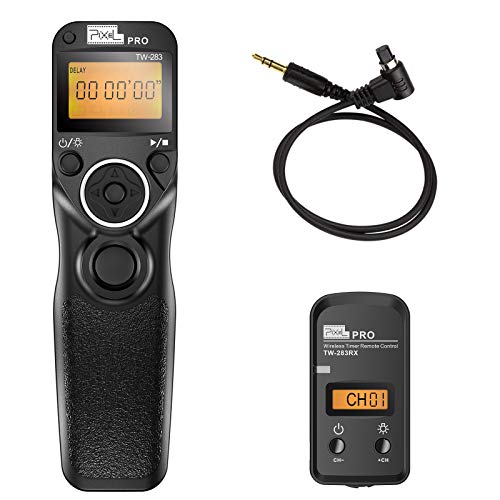 Pixel TW-283/N3 LCD Wireless Shutter Release Timer Remote Control for Canon 7D Series, 5D Series, 50D, 40D, 30D, 10D