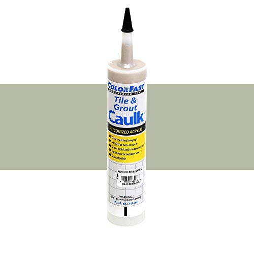 Colorfast Hydroment sanded color matched adhesive caulk in H183 Alpine White tube