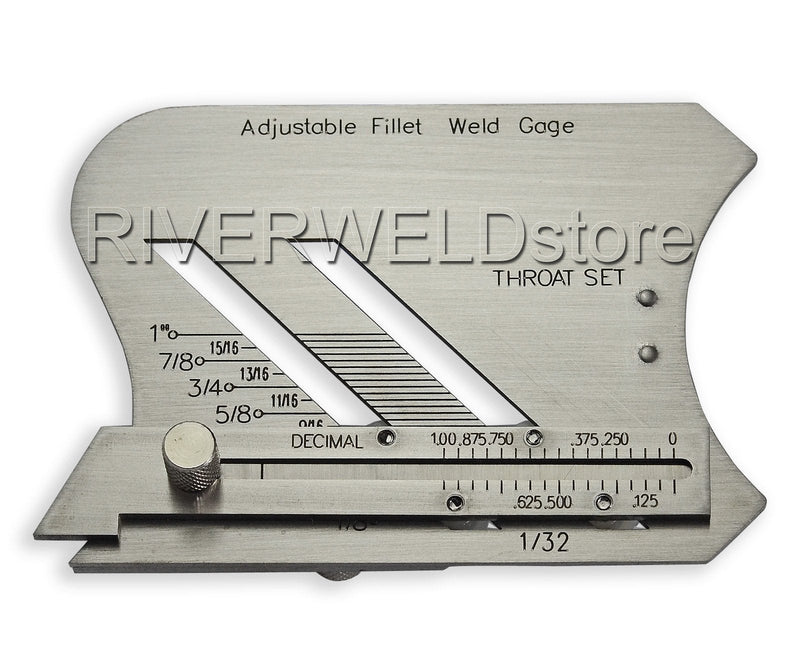 [Australia - AusPower] - RIVERWELD Adjustable Fillet Weld Gauge and Unequal Leg Measurement Weld Throat Thickness Inspection 