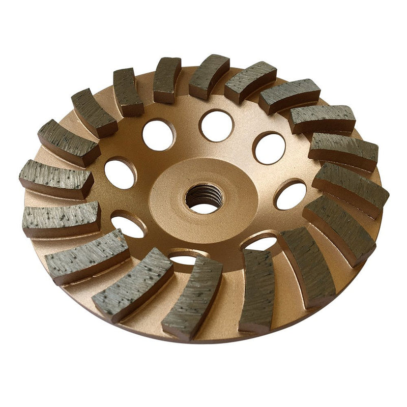 [Australia - AusPower] - 5" Diamond Grinding Wheels for Concrete or Masonry, 18 Turbo Segments, 30/40 Grit, Medium Bond, 5/8"-11 Arbor 5" Diameter - 18 Segments 
