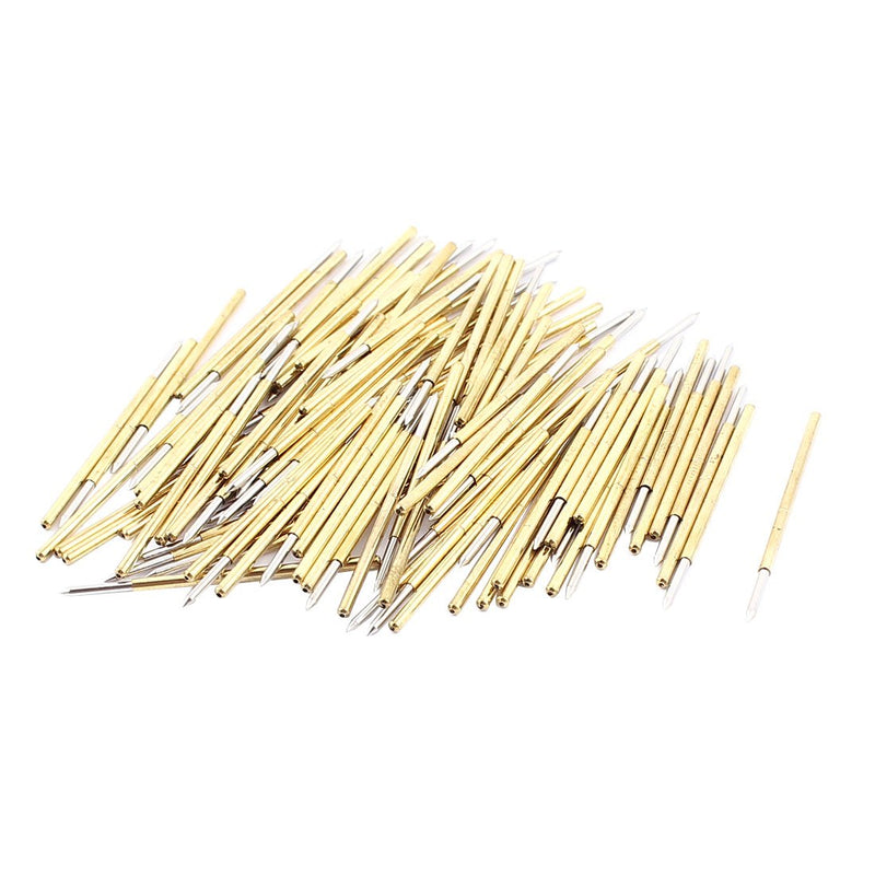 [Australia - AusPower] - uxcell P100-B Spear Tip Metal Spring Test Probe Pin 1.36mm Dia 100pcs 