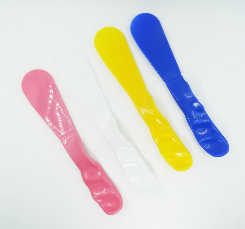 [Australia - AusPower] - SDent® USA FDA & TUV CE 1 * 4PCS Dental Straight Spatula 185 * 33mm Mixing Spatula Alginate Spatula Plaster Spatula 1 Set 4 Colors 