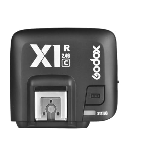 Godox X1C E-TTL Wireless High Speed Sync 1/8000s Flash Receiver Compatible for Canon Cameras with CONXTRUE USB LED (X1R-C Receiver)