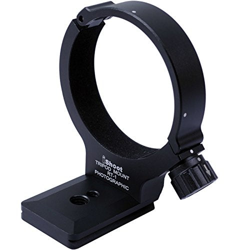 iShoot Lens Tripod Mount Ring Compatible with Nikon RT-1 Nikkor AF-S 300mm F/4E PF ED VR and 70-200mm F/4G ED VR -with Arca-Swiss Fit Quick Release Plate