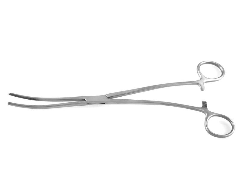 [Australia - AusPower] - Bozeman Sponge Forceps 10.5" Serrated Tips S-Shape Curved | SurgicalExcel 