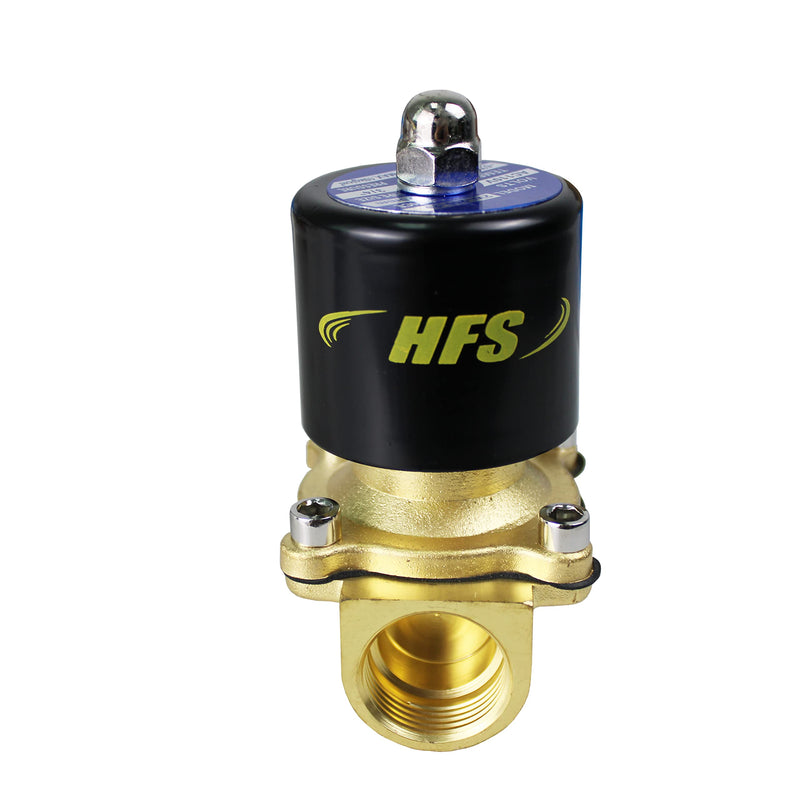 [Australia - AusPower] - HFS(R) Normally Closed Electric Solenoid Valve for Water Air Gas (110V AC 3/4IN NPT) 110V AC 3/4IN NPT 