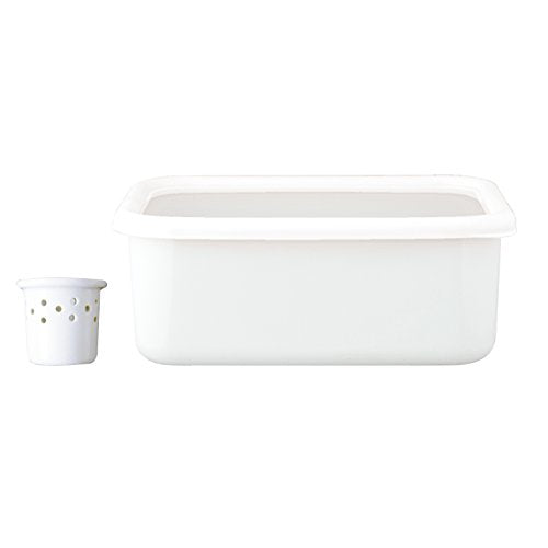Fuji Hollow NK-201 Enameled Pickles Container, Little Bran Pickled Container, 0.9 gal (2.8 L) Pickled Brunka-pickled Container, 0.7 gal (2.8