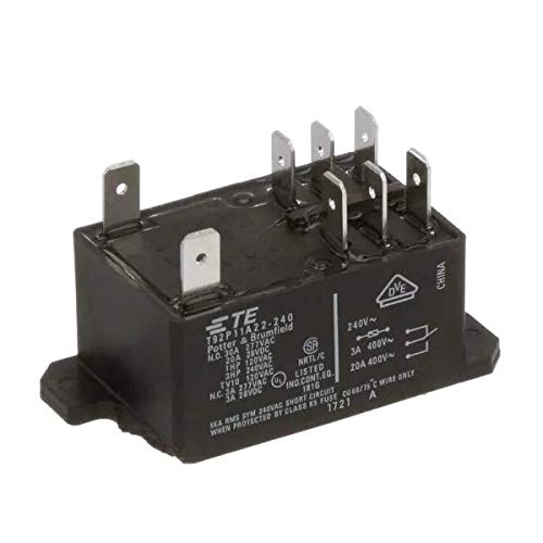 [Australia - AusPower] - TE CONNECTIVITY / POTTER & BRUMFIELD T92P11A22-240 POWER RELAY, DPDT, 240VAC, 30A, PANEL by TE CONNECTIVITY / POTTER & BRUMFIELD 