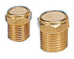 [Australia - AusPower] - PneumaticPlus BV-18 Sintered Bronze Breather Vent - Brass Body 1/8" NPT (Pack of 10) 