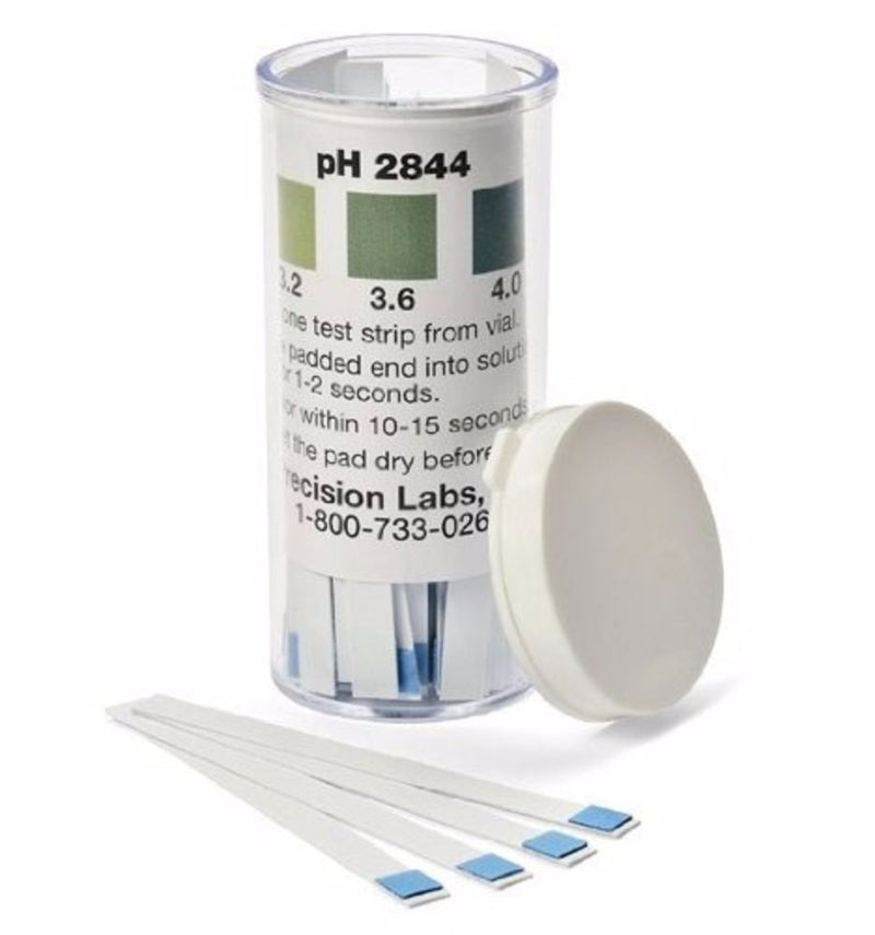 [Australia - AusPower] - Precision Laboratories Acid Test Strips For Wine (2.8 to 4.4 pH), 100-Count 