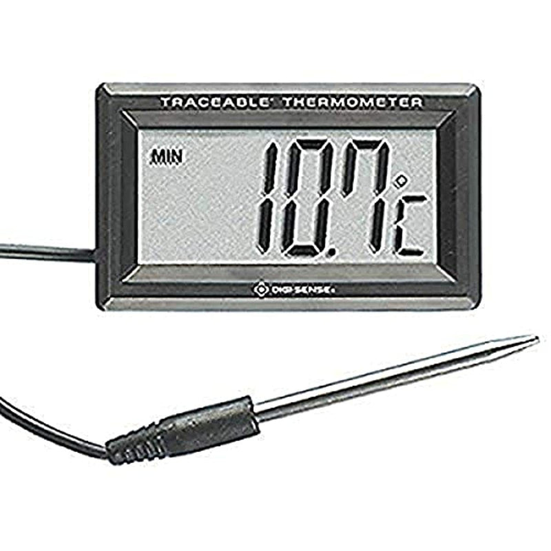 [Australia - AusPower] - Traceable Panel-Mount Thermometer with Calibration, -50 to 300°C (-58 to 572°F); 1 Remote Probe 