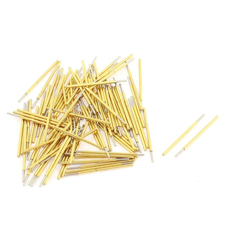 [Australia - AusPower] - uxcell P50J Spherical Tip Spring Loaded Test Probe Pin 16mm Length 100Pcs 