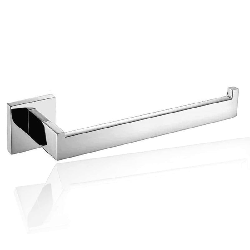 ThinkTop Lengthen Toilet Papaer Holder Towel Ring Luxury Wall Mount SUS304 Stainless Steel Square Towel Bar Holder, Mirror Polished Chrome Finished, Bathroom Accessories Mirror Polishing