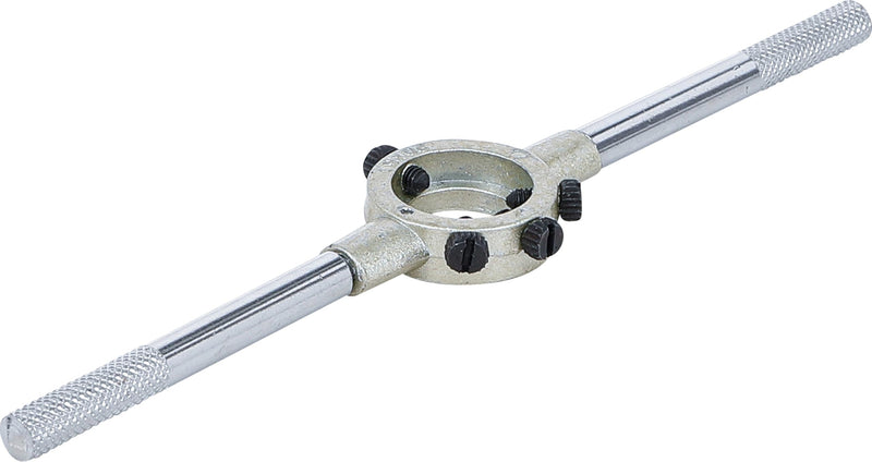 BGS 940 Die Holder 20 x 5 mm # 1 | Steel handles can be unscrewed | handle width 195 mm | zinc die-cast retaining head | 4 tension screws