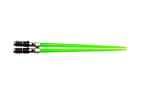 Yoda-themed Lightsaber chopsticks from Kotobukiya featuring detailed Yoda design, perfect for Star Wars fans.