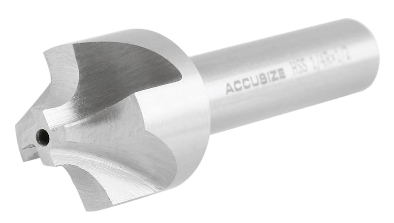[Australia - AusPower] - Accusize Industrial Tools Hss Corner Roudning End Mill, 1/4'' Radius, 1/2'' Shank Diameter, 1'' Largest Dianmeter, 3-1/8'' Oal, 1011-1412 1/4" x 1/2"(R x Shank Dia.) 