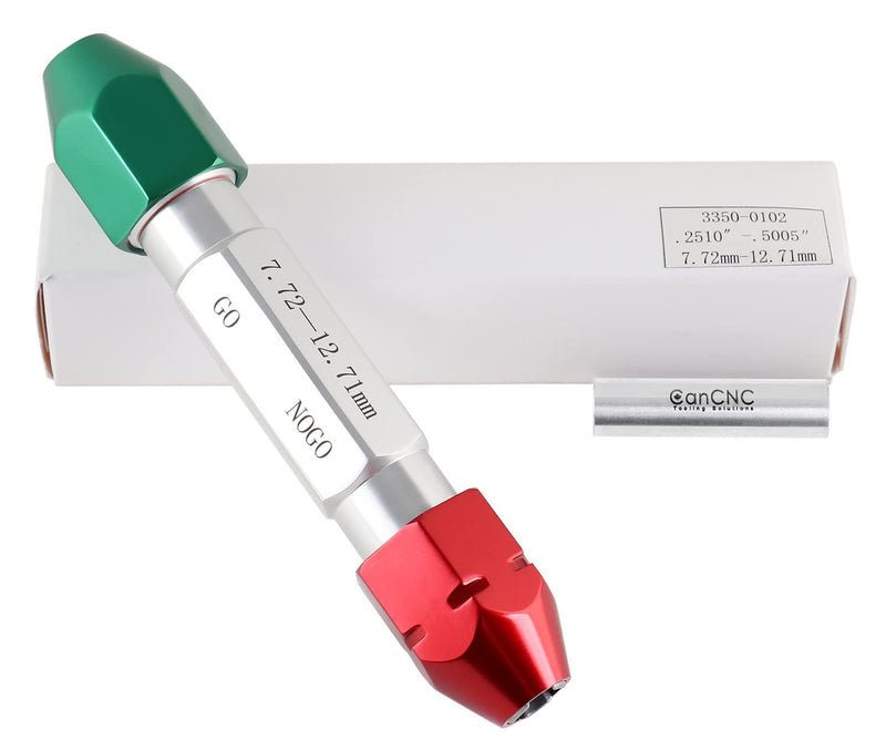 [Australia - AusPower] - Accusize Industrial Tools 0.251'' - 0.500'' Go/No Go Double End Gage Handle, 3350-0102 0.251" - 0.500" 