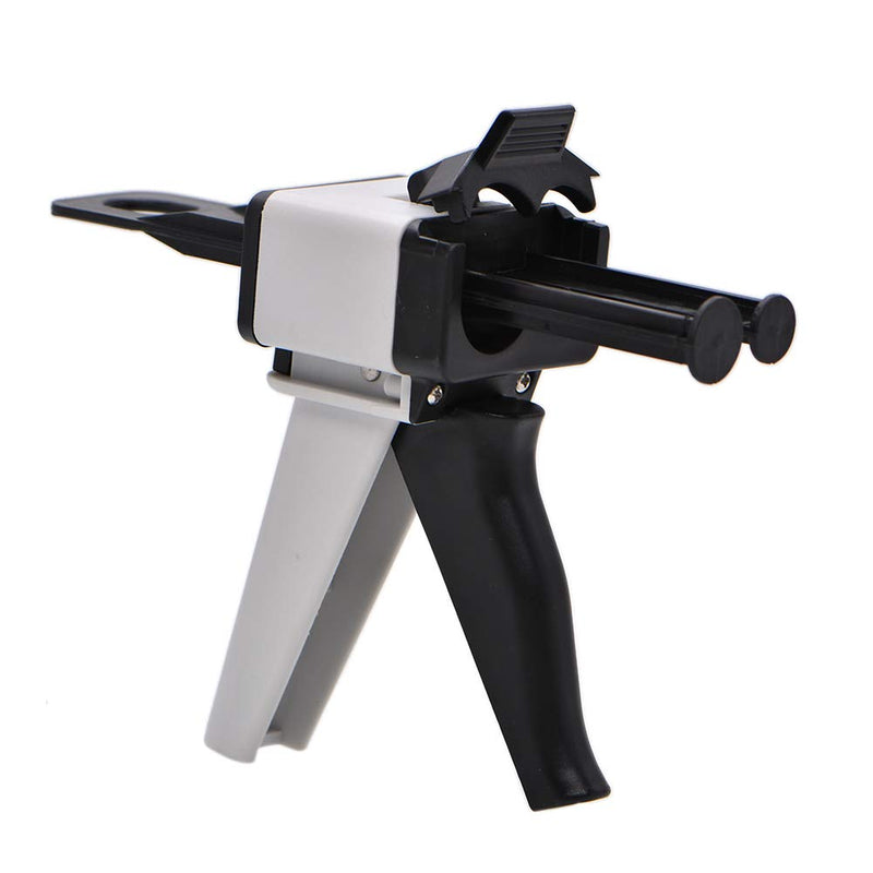 [Australia - AusPower] - Angzhili Dental Impression Mixing Dispenser Dispensing Gun 1:1/2:1 Ratio,Manual Dual Cartridge Applicator Gun Applied to 50ml 