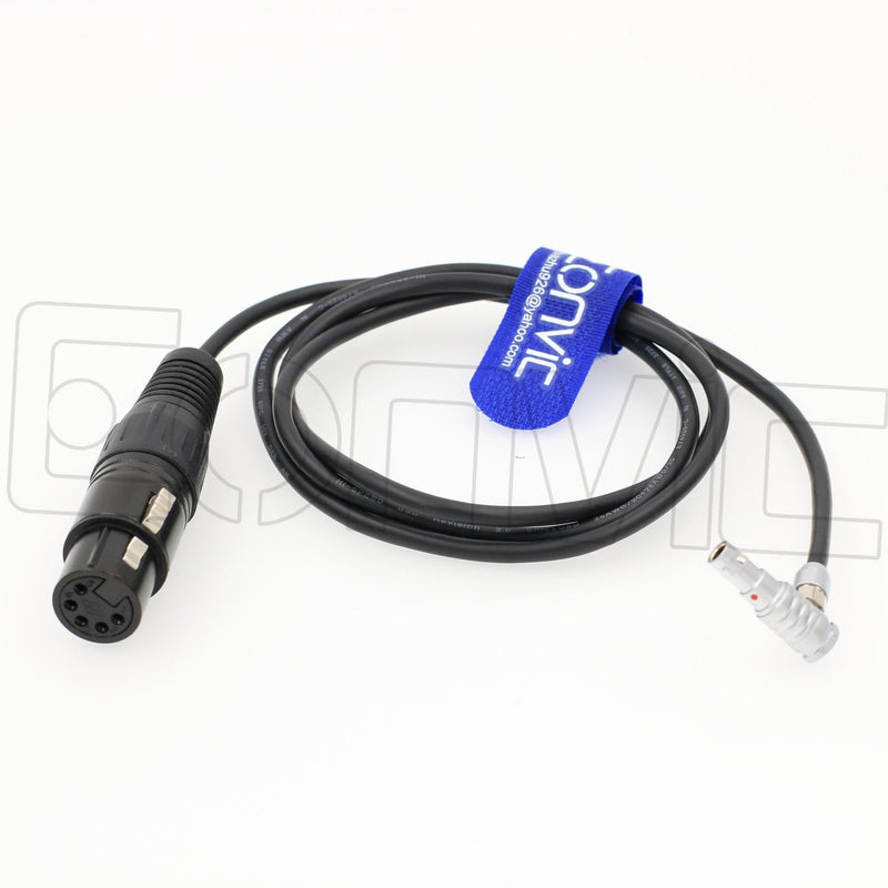 [Australia - AusPower] - Eonvic Audio Cable for Arri Alexa Mini Camera Right Angle 5pin Male to 5pin XLR Female 