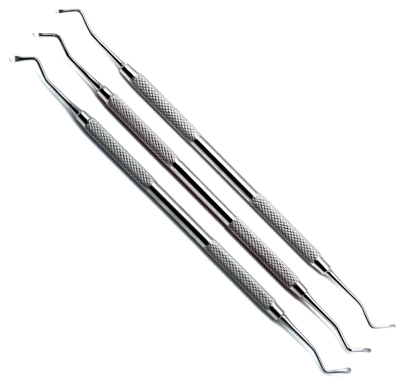 [Australia - AusPower] - 3 Pcs Excavators 17w, 18w, 19w Spoon 1.2/1.25mm, 1.5mm, 2mm Dental Restorative Instruments 