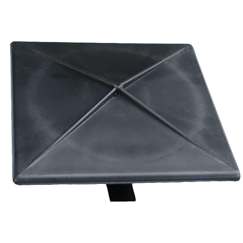 [Australia - AusPower] - 4" Square Light Pole Top Cap- Black Plastic by Deltech Manufacturing 