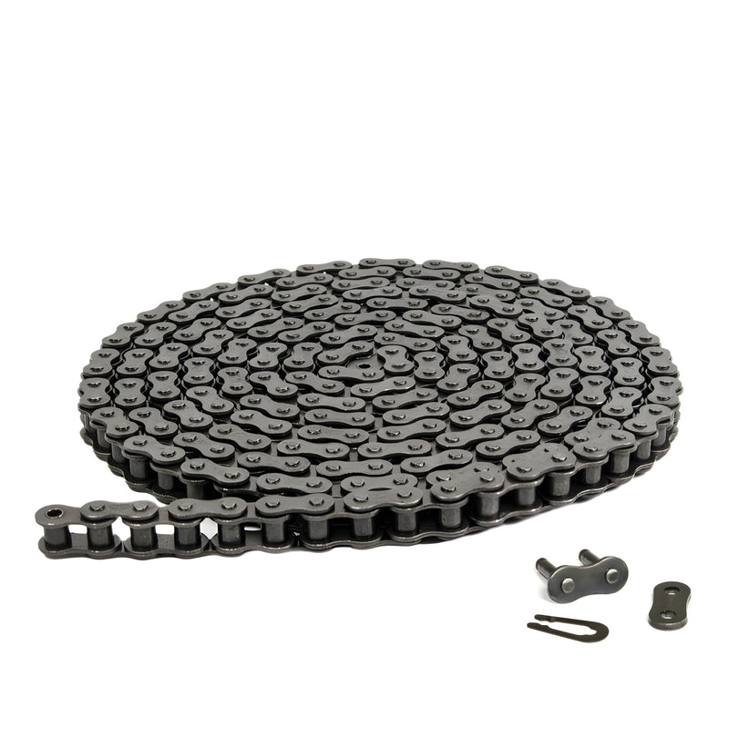 [Australia - AusPower] - Jeremywell 40 Roller Chain 3 Feet with 1 Connecting Link for Go Karts, Mini Bikes, Scooters, ATV, MTV, Dirt Bike and Other Industrial Machinery 1 Master Link 