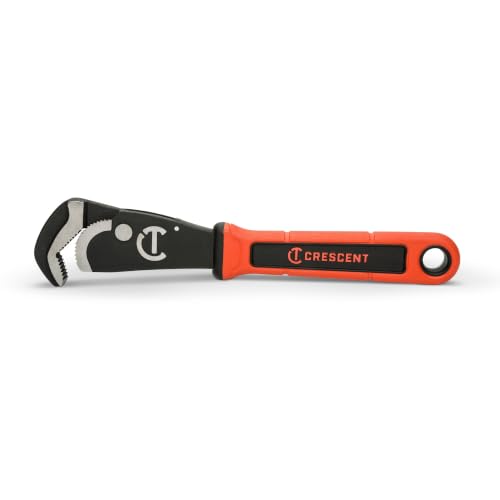 Crescent 12-inch self-adjusting pipe wrench with dual-material handle