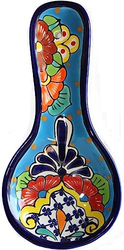 Flowers Talavera Ceramic Spoon Rest