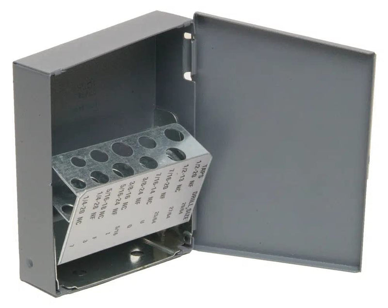 Drill America Tap Index/Case, 1/4"-20-1/2"-20 NC/NF (10 Sizes), 12575 HUT12575 Tap 1/4"-20 - 1/2"-20 NC/NF (10 Sizes)
