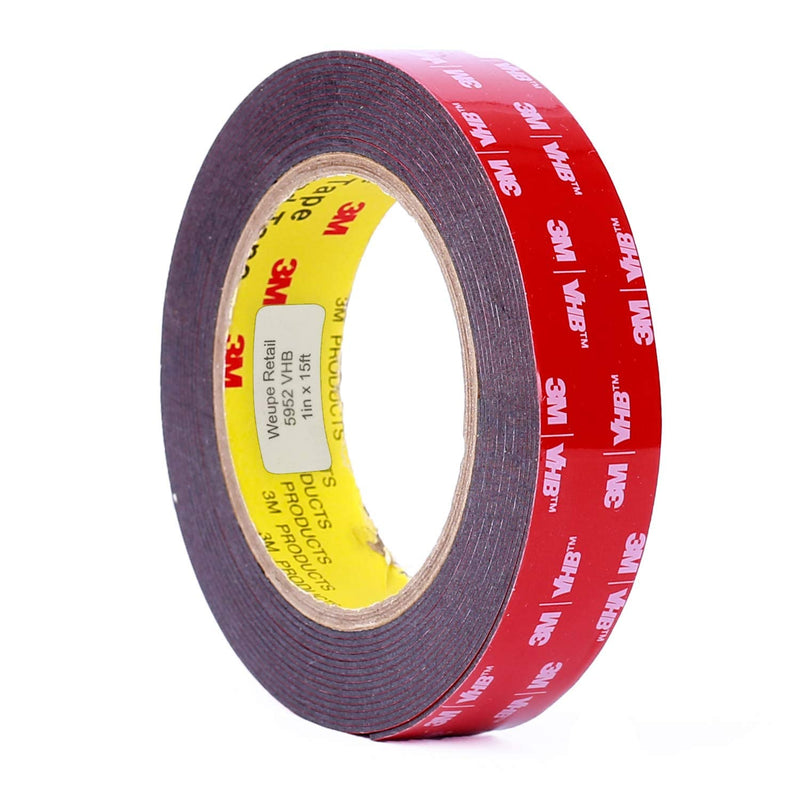 [Australia - AusPower] - 5952 VHB Tape: 2.5cm . x 15 ft. (Black) 