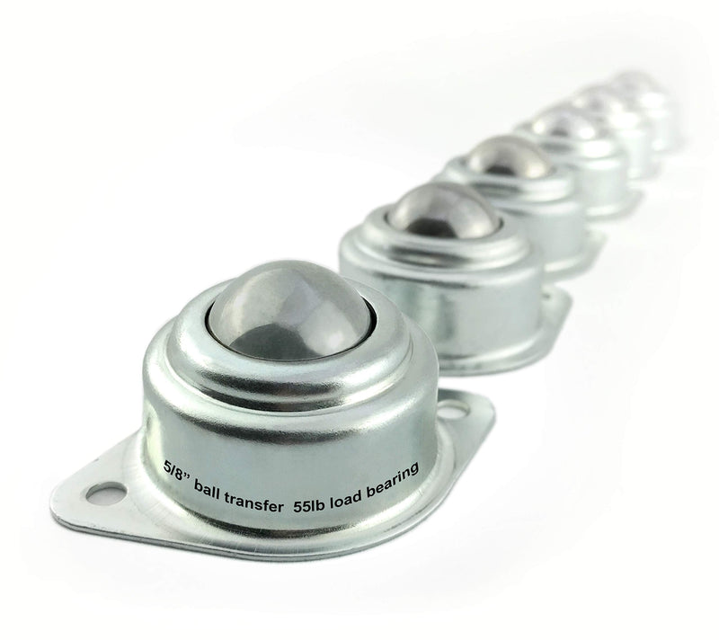 [Australia - AusPower] - TruePower 10-9111 6Pk 5/8" Roller Ball Transfer Bearings, 330 Lbs Total Load Capacity, Set of 6 6 pack 