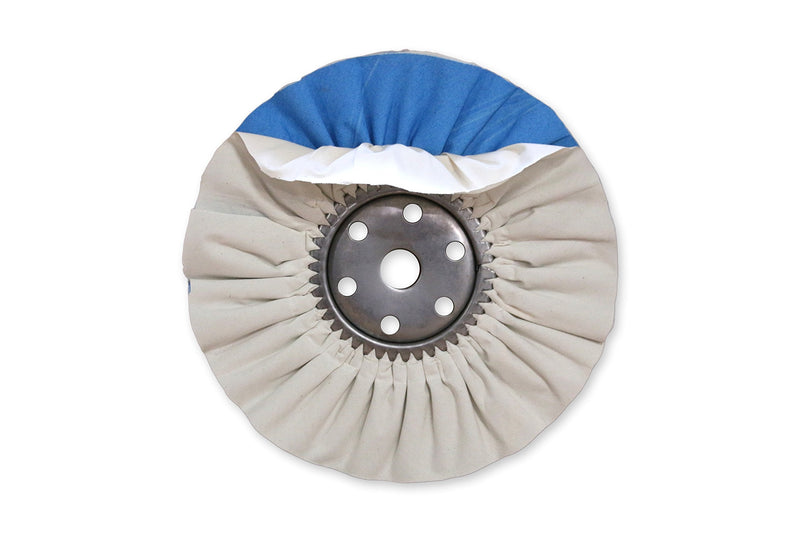 Zephyr Products AWW 58-8 SS White Blue Super Shine Buffing Wheel