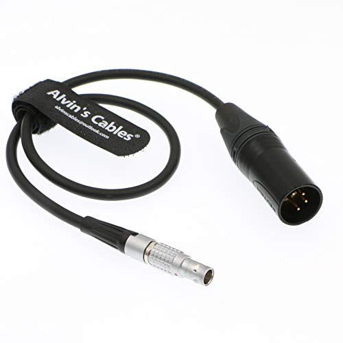 Alvin's Cables XLR 4 Pin Male to 2 Pin Male Power Cable for Teradek Z-CAM E2 SmallHD