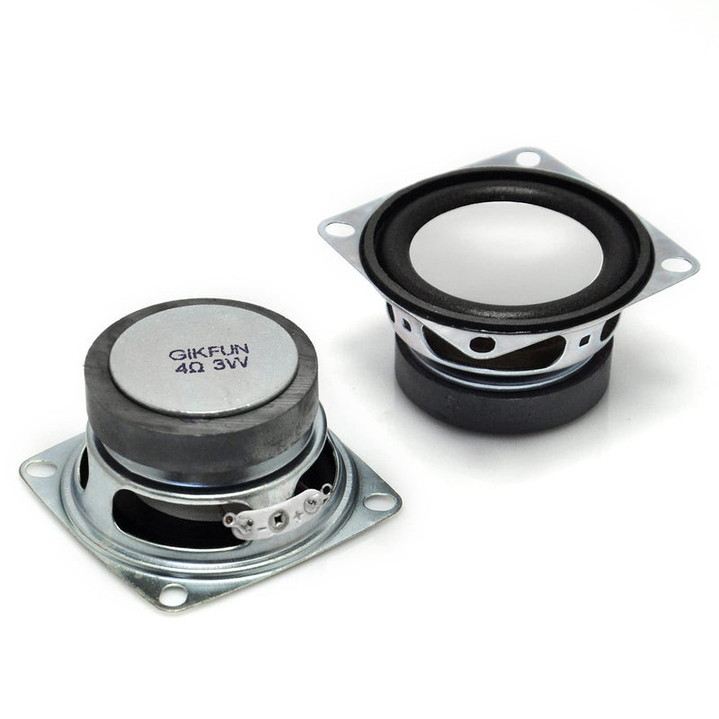 [Australia - AusPower] - Gikfun 2" 4Ohm 3W Full Range Audio Speaker Stereo Woofer Loudspeaker for Arduino (Pack of 2pcs) EK1725 