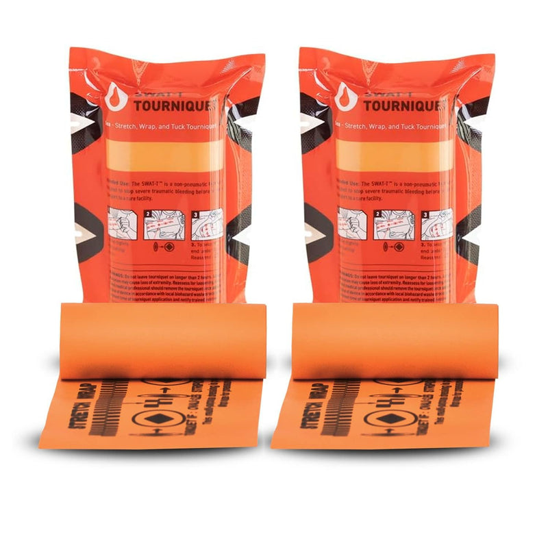 [Australia - AusPower] - Tourniquet Orange 2 Pack, Emergency First Aid Equipment for Massive Hemorrhage Control, Made in the USA 