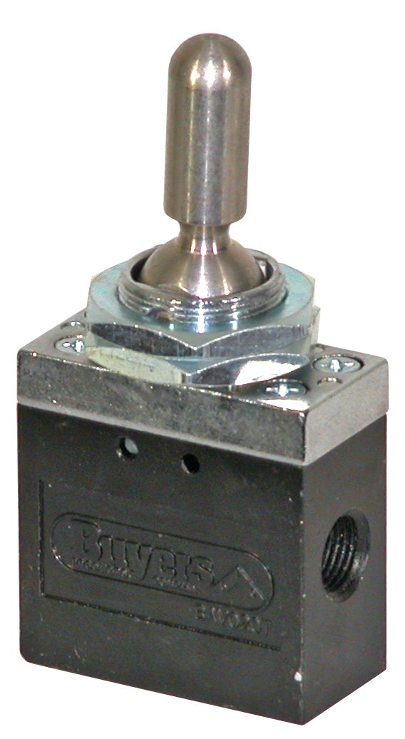 Buyers Products BAV020T Neutral Lockout Toggle Valve Only - Momentary Switch, For Use With Hoist Applications, Tailgate, Cylinders, Pumps, Dump Body Hardware & Accessories
