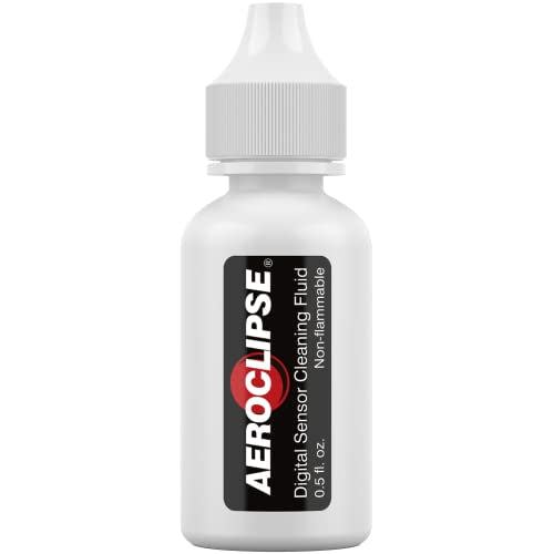 Aeroclipse Optic Cleaning Fluid - Non-Flammable Camera Lens Cleaner and Digital Sensor Cleaning Solution for Coated Lenses, Telescope, Projector and Other Optical Products - Dropper Tip (15ml) - 0.5oz Aeroclipse