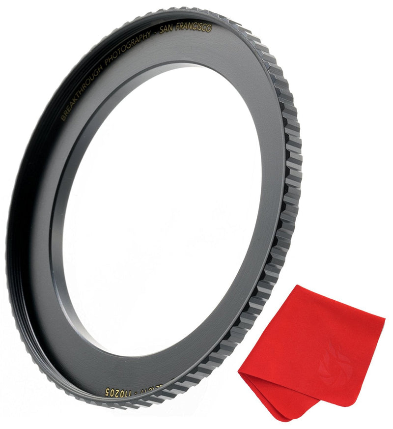 [Australia - AusPower] - Breakthrough Photography 77mm to 82mm Step-Up Lens Adapter Ring for Filters, Made of CNC Machined Brass with Matte Black Electroplated Finish 