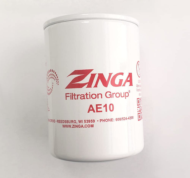 [Australia - AusPower] - ZA AE-10 - Zinga Spin on Filter 10 Micron 1'' - 12 Threads 3.8'' Diameter 5.8'' Tall. 