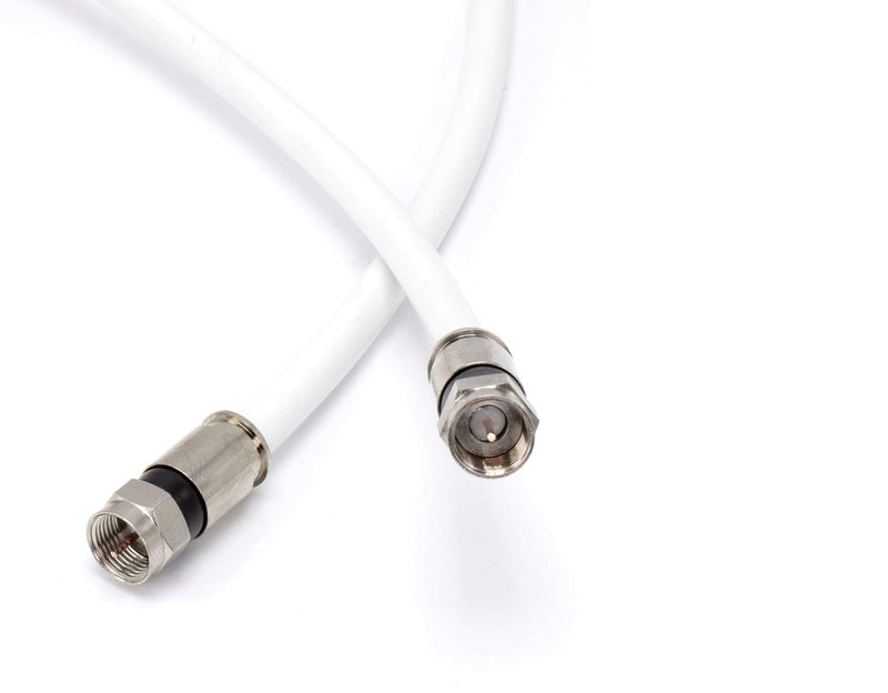[Australia - AusPower] - THE CIMPLE CO 25 Feet - Flexible RG6 Coaxial Cable for TV - RG6 Coax Cable for Internet - 25 FT Coaxial Cable for Internet - Double-Shielded Coax - Flexible Coaxial Cable - 25 Foot (7.5 Meters), White 